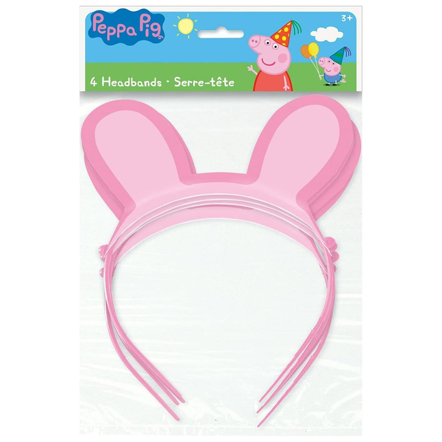 Peppa Pig Paper Headbands 8 ct