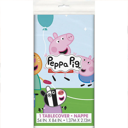 Peppa Pig Rectangular Plastic Table Cover 54" x 84"