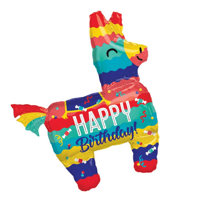 Pinata Birthday Party Foil Balloon 33"
