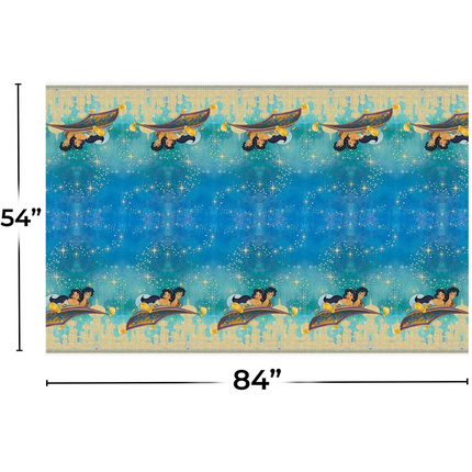 Disney Aladdin Rectangular Plastic Table Cover - 54" x 84"
