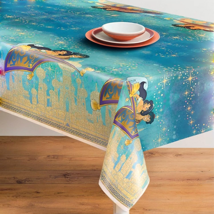 Disney Aladdin Rectangular Plastic Table Cover - 54" x 84"