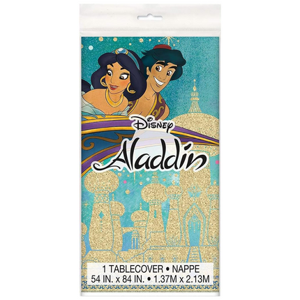 Disney Aladdin Rectangular Plastic Table Cover - 54" x 84"
