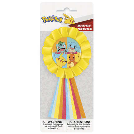 Pokémon Happy Birthday Badge (1ct) | Birthday Button Pin