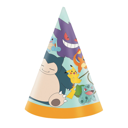Pokémon Party Hats 8 ct | Kids Birthday Party Hats