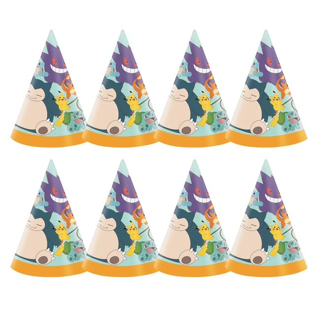 Pokémon Party Hats 8 ct | Kids Birthday Party Hats