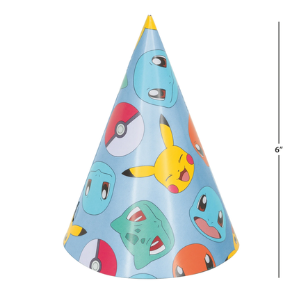 Pokémon Party Hats, 8ct
