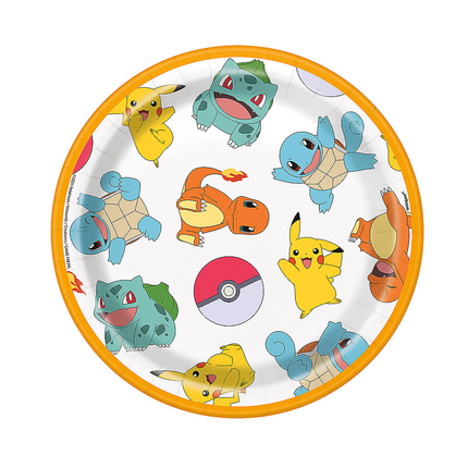 Pokémon™ Party Paper Dessert Plates 7″, 8 Ct