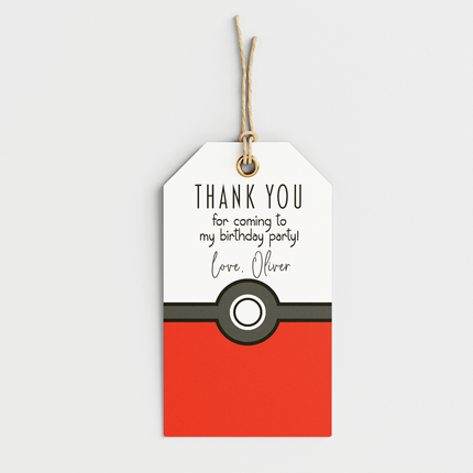 Pokemon Poke Ball Personalized Thank You Cards, 8 ct
