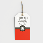 Pokemon Poke Ball Personalized Thank You Cards, 8 ct