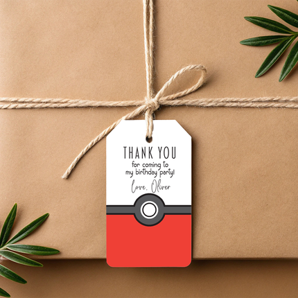Poke Ball Personalized Thank You Cards, 8 ct
