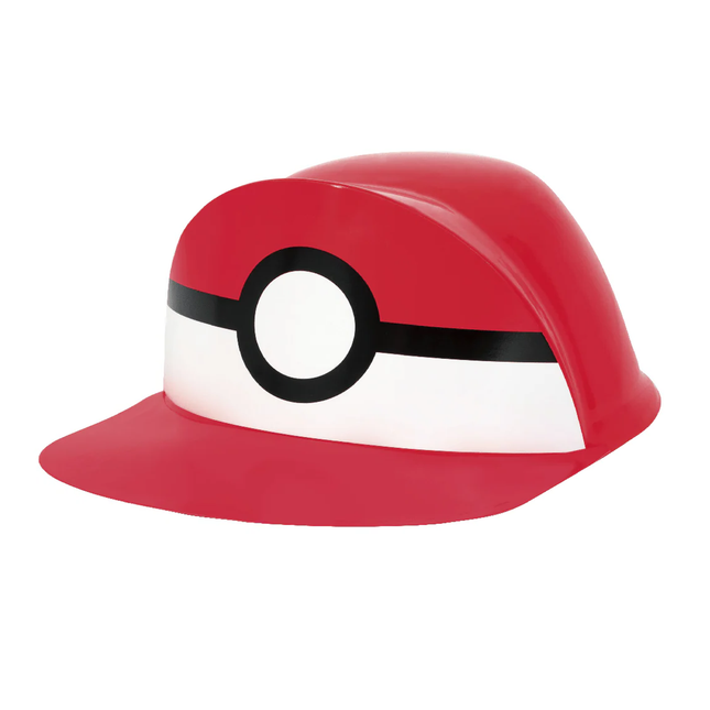 Pokémon Poké Ball Plastic Hat (1ct) | Party Hat Accessory