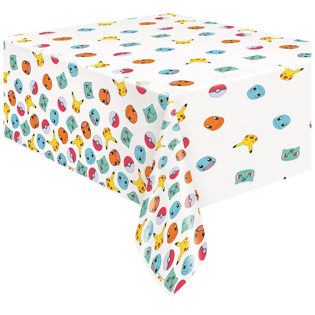 Pokémon Rectangular Plastic Table Cover 54” x 84” 