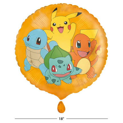 Pokémon Round 18” Foil Balloon, 1ct