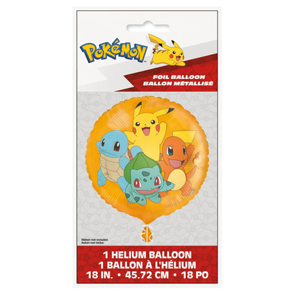 Pokémon Round 18” Foil Balloon, 1ct