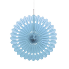 Powder Blue Solid Tissue Paper Fan 16