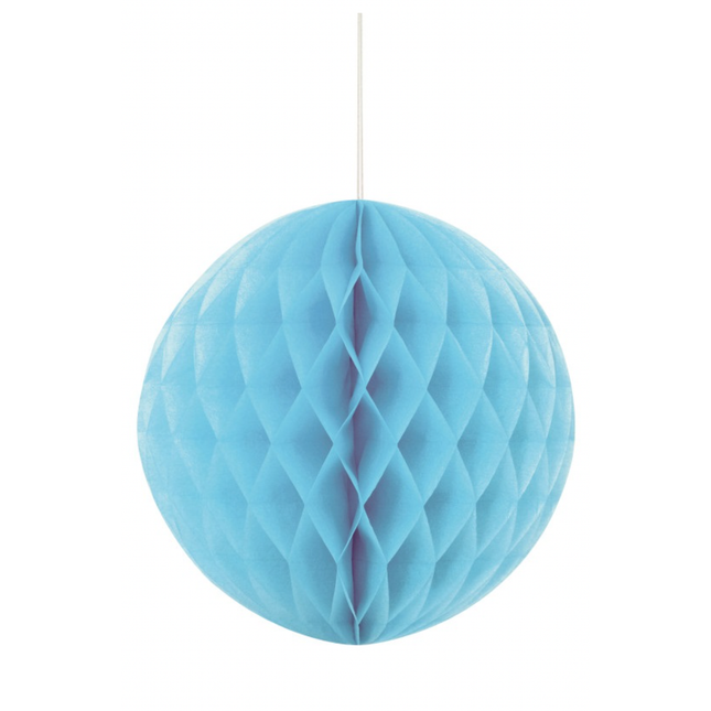 Powder Blue Solid Honeycomb Ball 8"