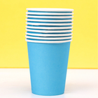 Powder Blue Solid 9oz Paper Cups, 14ct