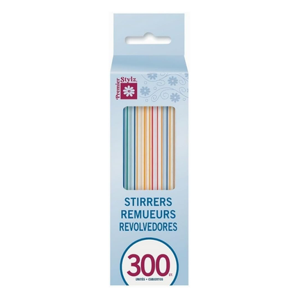 Premier Stylz Straw Stirrers 5" Box, 300ct