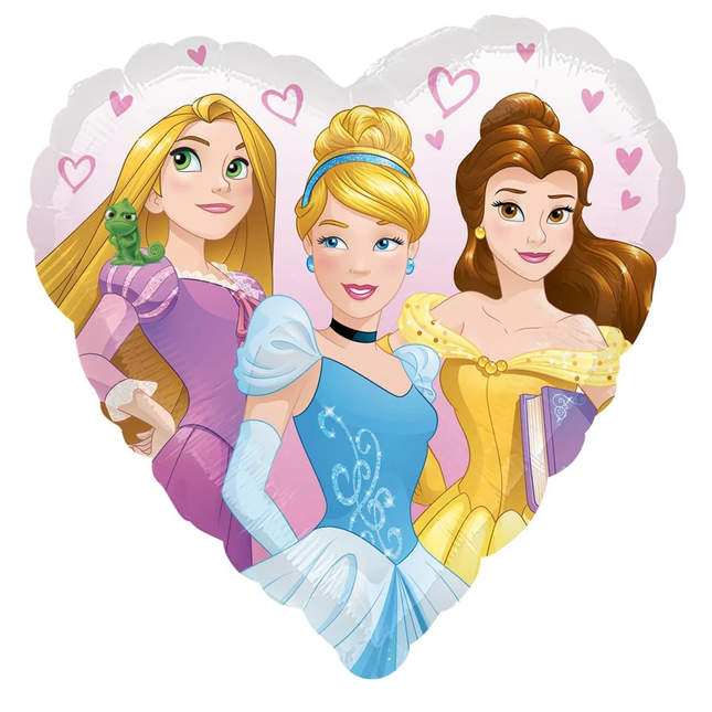 Princess Dream Big Heart Foil Balloon 18"