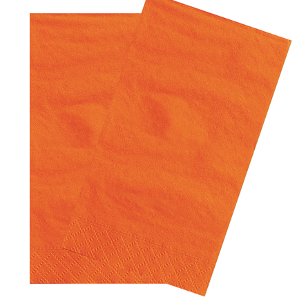 Pumpkin Orange Solid Guest Towels, 20ct
