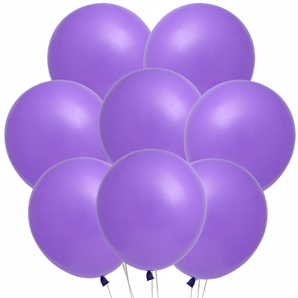 Eight matching latex balloons included in this birthday set