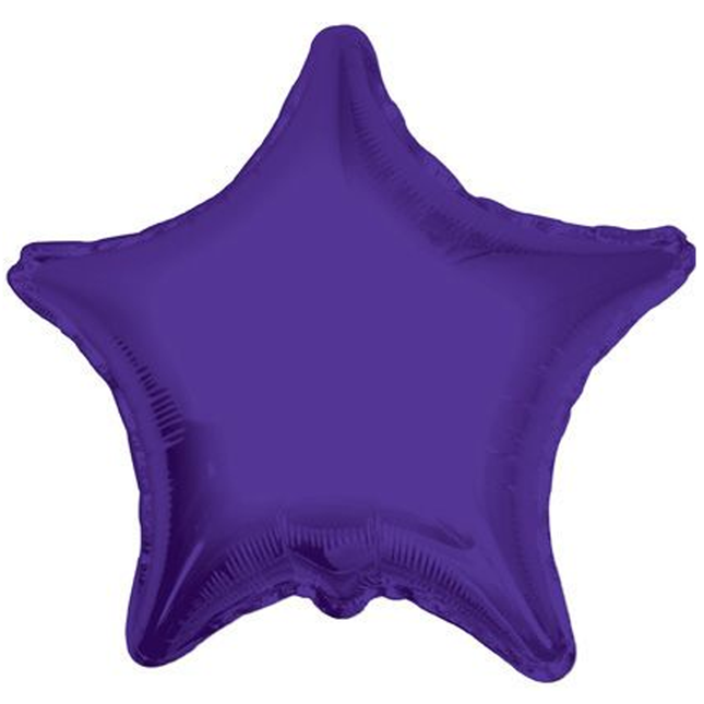 Purple Star Foil Balloon 18", 1 ct