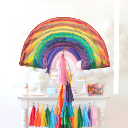 Rainbow Iridescent Foil Balloon 34"