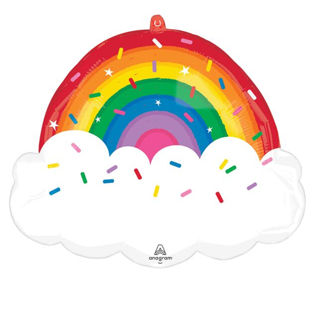 Rainbow Sprinkles Birthday Foil Balloon 25"