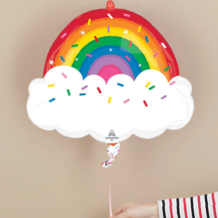 Rainbow Sprinkles Birthday Foil Balloon 25"