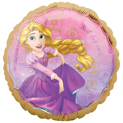 Balloon with Rapunzel design on a white background