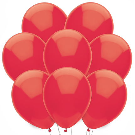 Eight matching latex balloons included in this birthday set