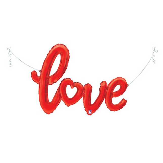 Red Love Letters Foil Balloon 47″