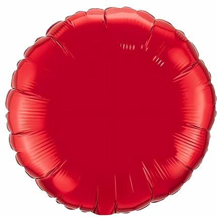 Red Round Foil Balloon 18″