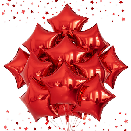 Red Star Foil Balloon 18", 1 ct