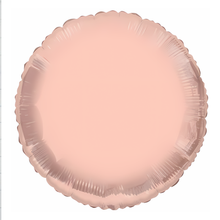 Rose Gold Round Foil Balloon 18″
