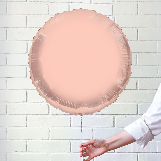 Rose Gold Round Foil Balloon 18″