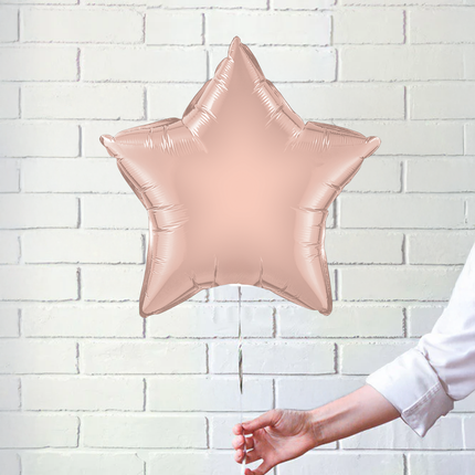 Rose Gold Star Foil Balloon 20″