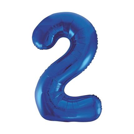 Number 2 foil balloon included in this birthday set