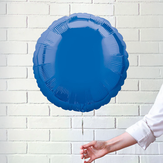 Royal Blue Round Foil Balloon 18″