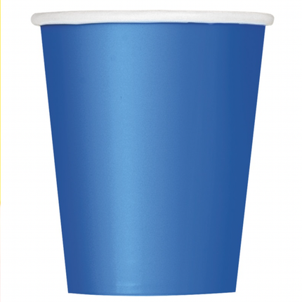 Royal Blue Solid 9oz Paper Cups 20ct