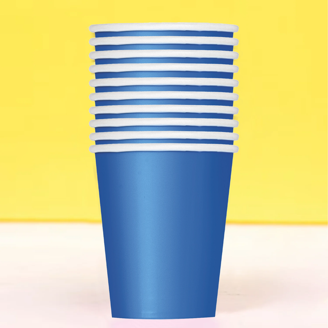 Royal Blue Solid 9oz Paper Cups 20ct