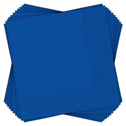 Royal Blue Solid Luncheon Paper Napkins, 20ct