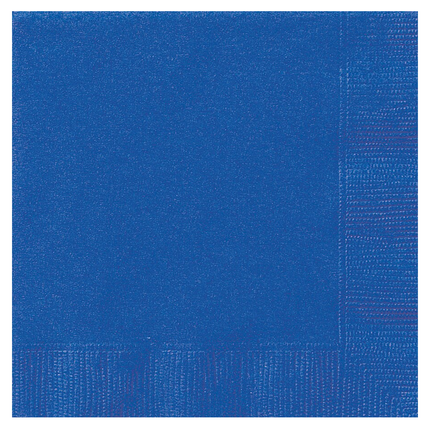 Royal Blue Solid set component: Royal Blue Solid Luncheon Paper Napkins, 20ct
