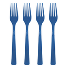 Royal Blue Solid Plastic Forks, 18ct