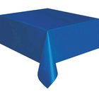 Royal Blue Solid Rectangular Plastic Table Cover, 54