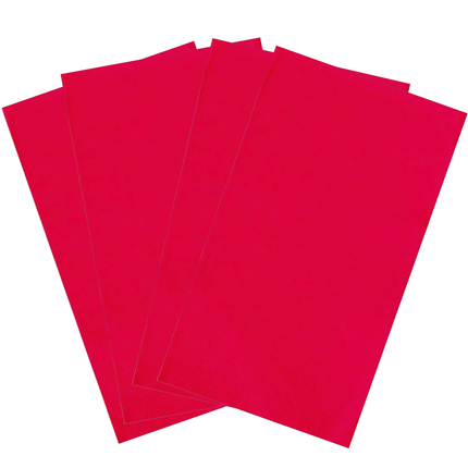 Ruby Red Solid Guest Towels, 20ct