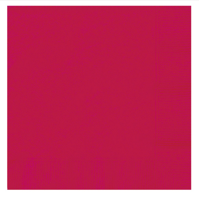 Ruby Red Solid Luncheon Napkins, 20ct