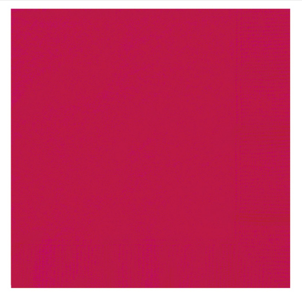Ruby Red Solid set component: Ruby Red Solid Luncheon Paper Napkins, 20ct