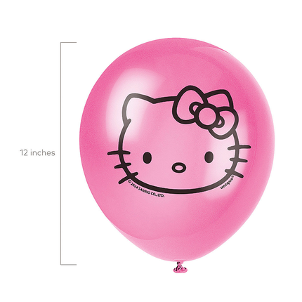 Hello Kitty and Friends Birthday Latex Balloons, 12 Inches