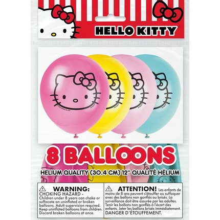 Hello Kitty and Friends Birthday Latex Balloons, 12 Inches